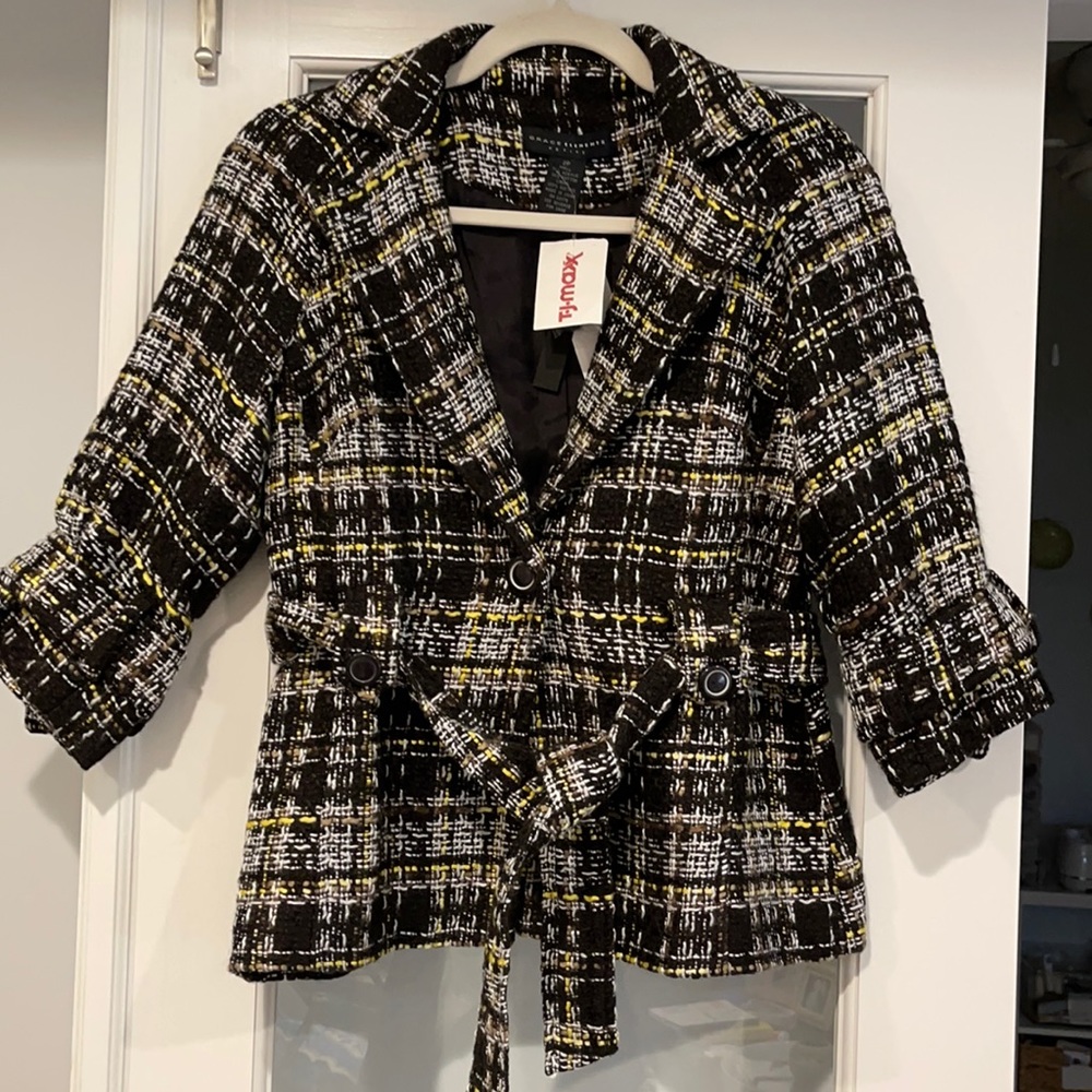 Tweed Blazer with belt